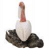 A VINTAGE HAND-CARVED FIGURINE OF A PELICAN PIC-2