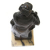 AN ANTIQUE BRONZE FIGURINE OF A MAN ON THE CHEST PIC-6