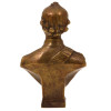 VINTAGE BRONZE BUST OF RUSSIAN COMMANDER SUVOROV PIC-1