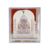 A HAND CARVED ALABASTER TAJ MAHAL MINIATURE PIC-1