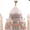 A HAND CARVED ALABASTER TAJ MAHAL MINIATURE PIC-5