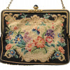 A VINTAGE FLORAL TAPESTRY LADIES PURSE PIC-2