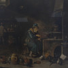 AN ANTIQUE PRINT OF THE ALCHEMIST BY D TENIERS PIC-2