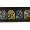 AFTER CHAGALL EIGHT JEWISH PRINT OF GLASS WINDOWS PIC-1