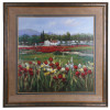 A VINTAGE PRINT OF AN OIL LANDSCAPE PAINTING PIC-0