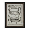 FIVE ANTIQUE FRENCH ETCHING FURNITURE BY R BENARD PIC-5