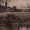 AN ENGLISH ETCHING LANDSCAPE BY BENJAMIN LEADER PIC-3