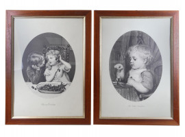 A SET OF TWO ANTIQUE ENGRAVINGS