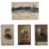 THREE ANTIQUE RUSSIAN PHOTOGRAPHS AND ONE POSTCARD PIC-0