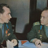 A VINTAGE SOVIET COSMOS PROPAGANDA POSTCARD PIC-1