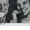 A SOVIET PHOTO SIGNED KHRUSHCHEV AND GAGARIN PIC-2