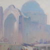 A RUSSIAN OIL PAINTING BUKHARA BY BORIS BRINSKIH PIC-1