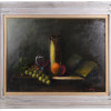 A SIGNED OIL ON PANEL STILL LIFE PAINTING PIC-0