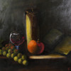 A SIGNED OIL ON PANEL STILL LIFE PAINTING PIC-2