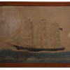 NORWEGIAN OIL PAINTING SAILBOAT SIGNED BY JOHNSEN PIC-0
