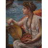 AFTER EDWARD JOHN POYNTER OIL PAINTING ROMAN BOAT PIC-1