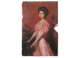 ATTRIBUTED TO LILLA CABOT PERRY PASTEL PAINTING