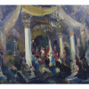 A RUSSIAN OIL PAINTING BY KONSTANTIN KOROVIN PIC-0