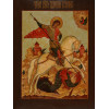 AN ANTIQUE RUSSIAN ORTHODOX ICON OF SAINT GEORGE PIC-1