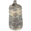 A RUSSIAN SILVER GILT BEER STEIN WITH BOGATYRS PIC-3