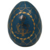 A RUSSIAN PORCELAIN EASTER EGG IMPERIAL CROWN PIC-0