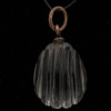 A RUSSIAN EGG SHAPED GEMSTONE CARVED PENDANT PIC-0