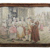 AN ANTIQUE BELGIUM TAPESTRY IN FRAME, CA 1900 PIC-0