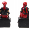A PAIR OF ALEXANDER BACKER CO BOOKENDS FIGURINES PIC-1