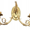 AN ANTIQUE BRASS NEOCLASSICAL WALL SCONCE PIC-0