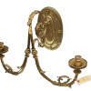 AN ANTIQUE BRASS NEOCLASSICAL WALL SCONCE PIC-1