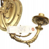 AN ANTIQUE BRASS NEOCLASSICAL WALL SCONCE PIC-2