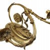 AN ANTIQUE BRASS NEOCLASSICAL WALL SCONCE PIC-4