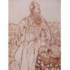 A VINTAGE AMERICAN ETCHING BY JACK BLANDER PIC-1