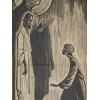 A WOODCUT PRINT ANDREI RUBLEV BY ILYA SHENKER PIC-1