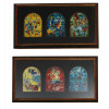 A PAIR OF JEWISH PRINTS CHAGALL JERUSALEM WINDOWS PIC-0