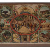 AN ANTIQUE JEWISH LITHOGRAPH SCENES OF HOLY LAND PIC-0