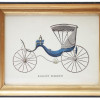 A PAIR OF VINTAGE FRAMED CARRIAGE LITHOGRAPHS PIC-1