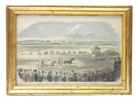 AMERICAN ENGRAVING RACING BY GLEASON DRAWING ROOM