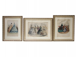 A SET OF THREE CIVIL WAR ERA FRENCH ENGRAVINGS