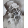 A CHARCOAL PAINTING PORTRAIT SIGNED BY GEROME PIC-1