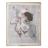 AN ABSTRACT NUDE FEMALE PENCIL PAINTING GRAMED PIC-0