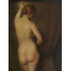 FRENCH SCHOOL OIL PAINTING NUDE SIGNED BY ARTIST PIC-1