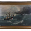 AN OIL ON BOARD MARINE PAINTING SIGNED BOVE PIC-0