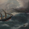 AN OIL ON BOARD MARINE PAINTING SIGNED BOVE PIC-2