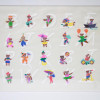 MIXED MEDIA PAINTING ENGLISH CHILDREN ALPHABET PIC-1