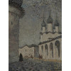 A RUSSIAN PAINTING OF A CHURCH BY ILYA SHENKER PIC-1