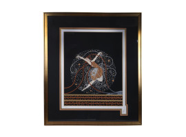 AN ART DECO FRENCH SERIGRAPH ONDEE DANCER BY ERTE