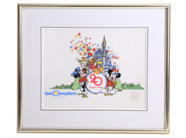 A VINTAGE WALT DISNEY WORLD 20TH ANNIVERSARY CEL