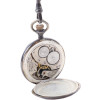 A VINTAGE SILVER WALTHAM POCKET WATCH ON A CHAIN PIC-5