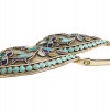 A PAIR OF RUSSIAN SILVER GILT CLOISONNE ENAMEL SPOONS PIC-2